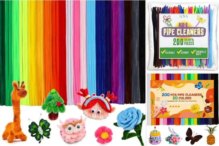 Detailed view of Best 200 Pack Pipe Cleaners: Spark Creativity with Top Picks
