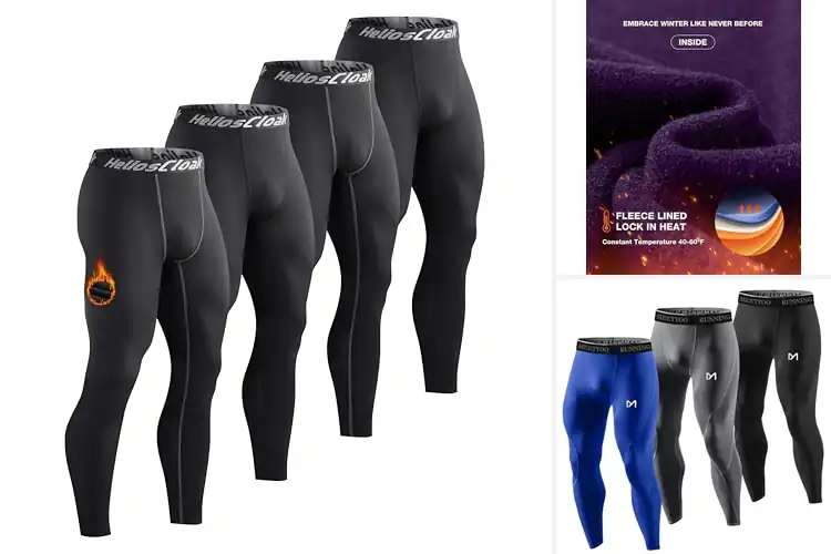 Detailed view of Best 4-Way Stretch Thermal Leggings