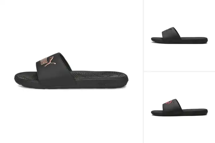 Detailed view of Best Athletic Puma Slides
