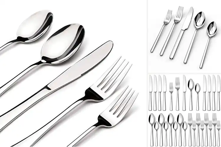 Detailed view of Best Dishwasher Safe Flatware Sets