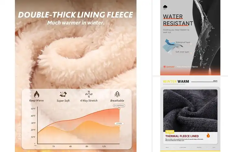 Detailed view of Best Fleece Lined Leggings for Ultimate Winter Comfort