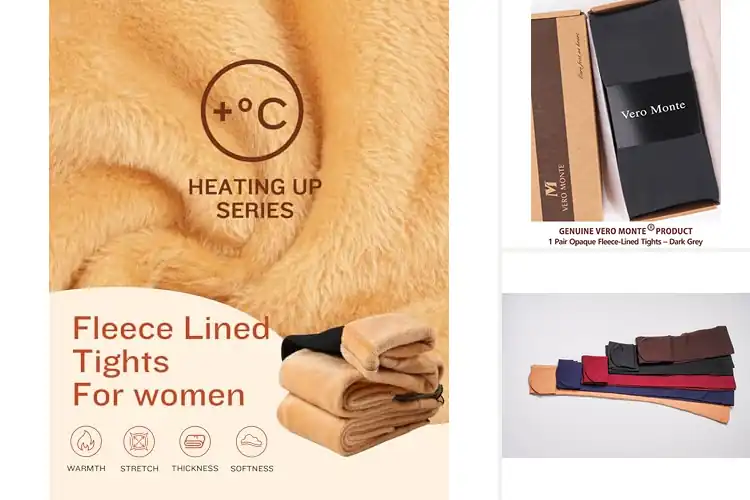 Detailed view of Best Fleece Tights For Women For Boots