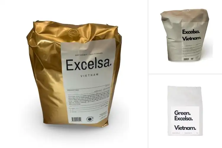 Detailed view of Best Green Excelsa Coffee Beans