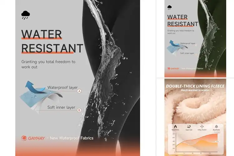 Detailed view of Best High Waisted Winter Leggings For Women