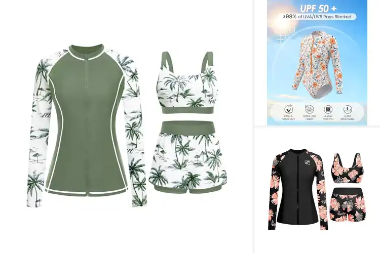 Detailed view of Best Long Sleeve Bathing Suits