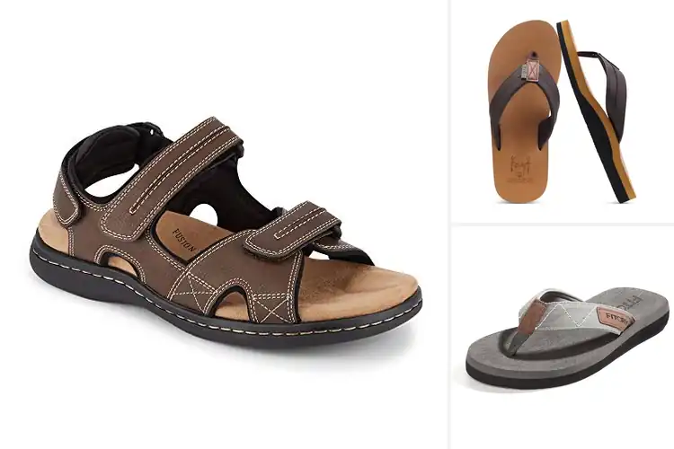 Detailed view of Best Mens Comfort Sandals