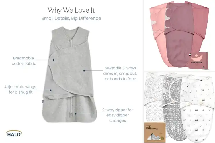 Detailed view of Best Newborn Swaddles for Cozy, Calm Sleep