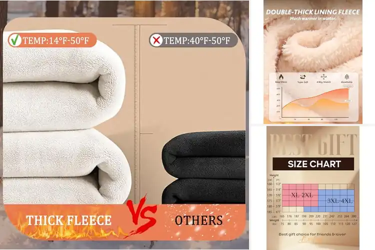 Detailed view of Best Plus Size Fleece Lined Leggings For Women