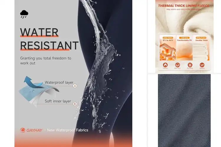 Detailed view of Best Squat Proof Winter Leggings