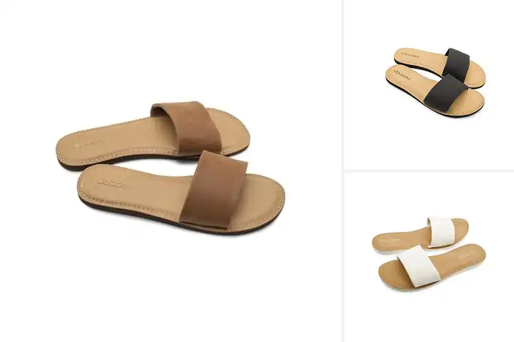 Detailed view of Best Synthetic Leather Slides: Top 10 Stylish & Comfy Picks