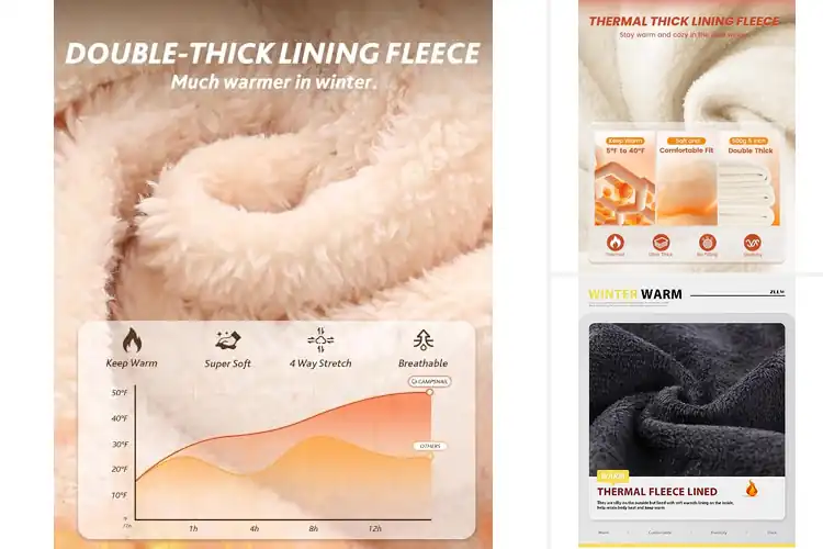 Detailed view of Best Thermal Leggings For Women