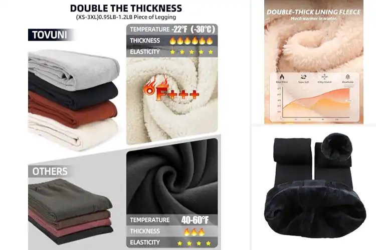 Detailed view of Best Thick Winter Leggings: Cozy, Stylish, All-Weather