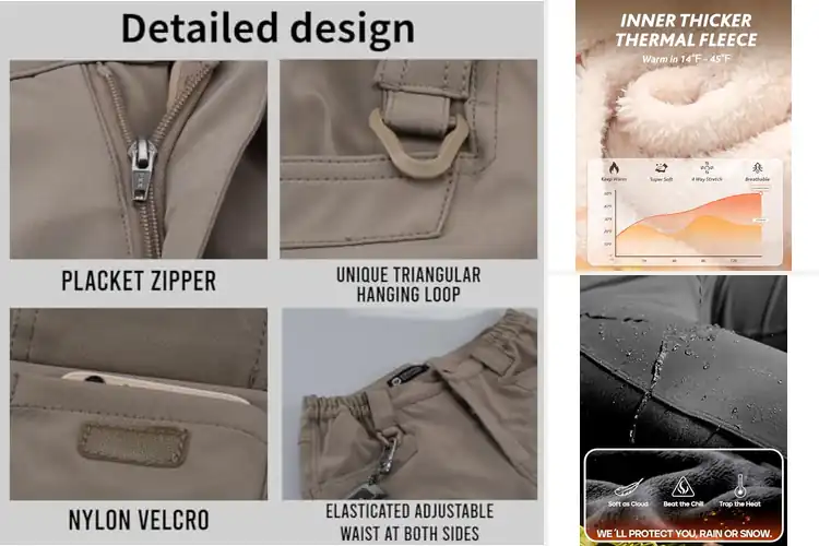 Detailed view of Best Thick Winter Pants for Ultimate Warmth & Comfort