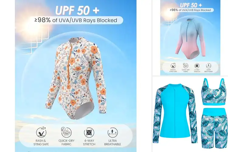 Detailed view of Best UPF 50+ Swimsuits: Top Styles for Sun-Safe Comfort