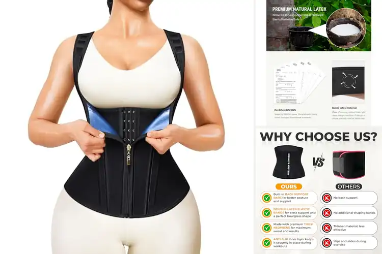 Detailed view of Best Waist Trainers with Back Support