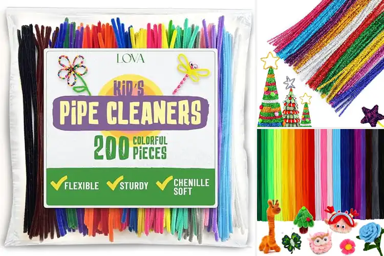 Detailed view of Best Winter Holiday Decor Pipe Cleaners