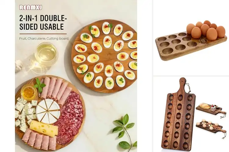Detailed view of Best Wooden Egg Trays for a Stylish and Organized Kitchen
